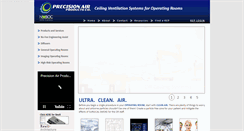 Desktop Screenshot of precisionairproducts.com